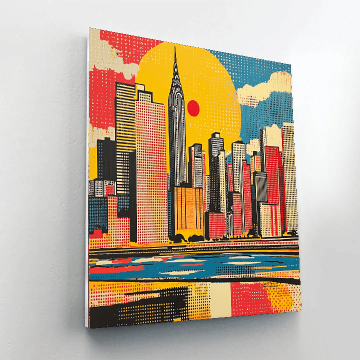 Roy Lichtenstein Inspired Metropolitan Essence  Paint By Numbers Kits