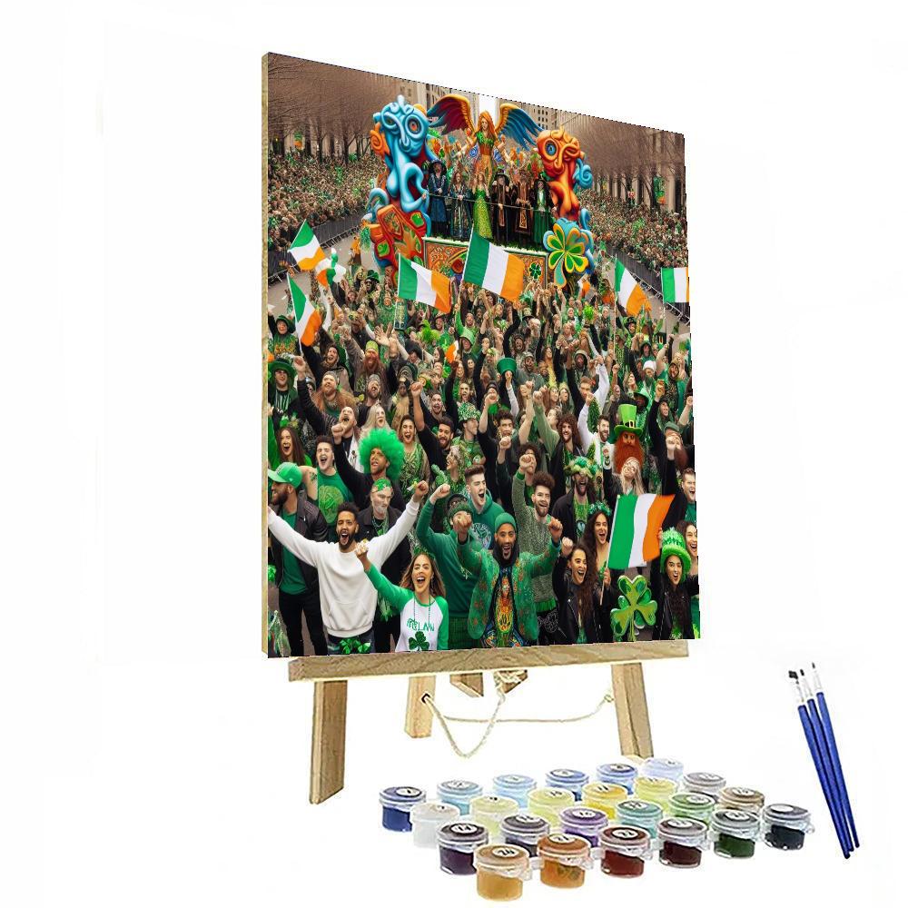 St Patrick's Day Number Painting