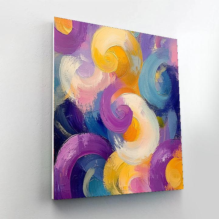 Edgar Degas Inspired Dreamscape Swirls  Paint By Color