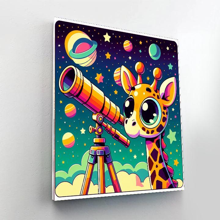 Galaxy Giraffe Glimpse Paint By Color
