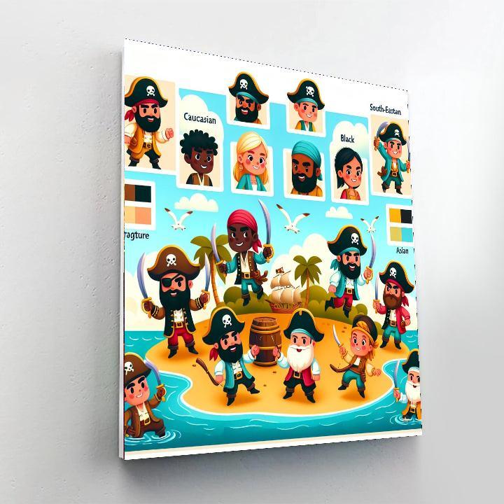 Adventure Island Treasure Numbered Painting Kits