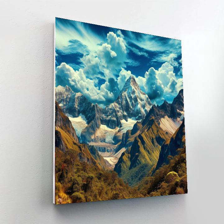 Wanderlust Mountains Numbered Painting Kits