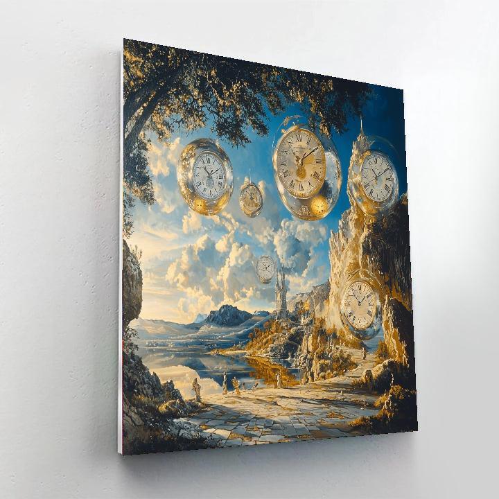 Salvador Dali Inspired The Journey Of Time  Numbered Painting Kits