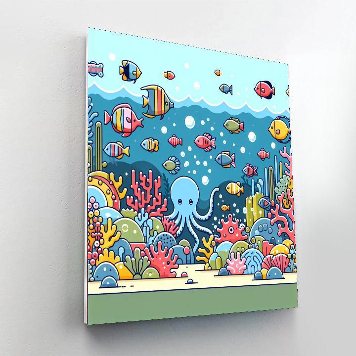 Oceanic Wildlife Adventure Painting By Numbers Kit