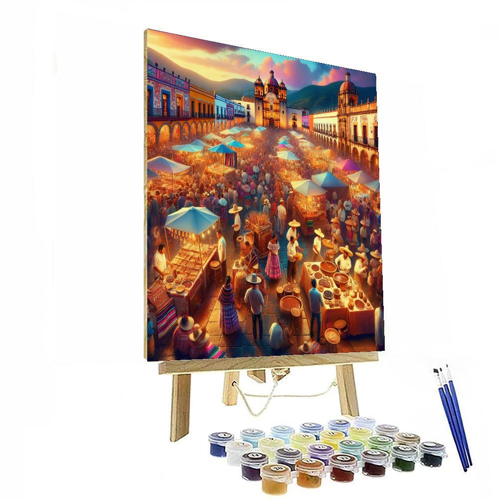 Oaxaca Chocolate Festival - Oaxaca Paint By Numbers Art