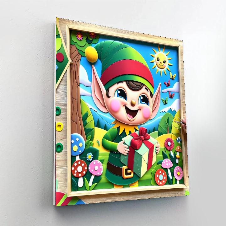 Happy Elf Paint By Color