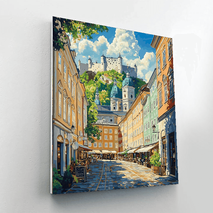 Salzburg Old Town Paint By Numbers