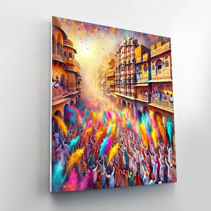 Festival Of Colors - Jaipur, India Paint By Numbers