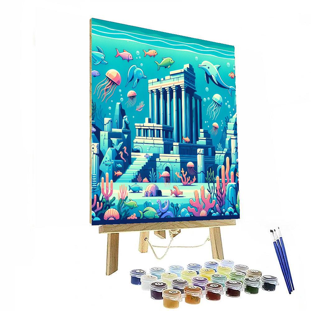 Underwater City Exploration DIY Paint By Numbers