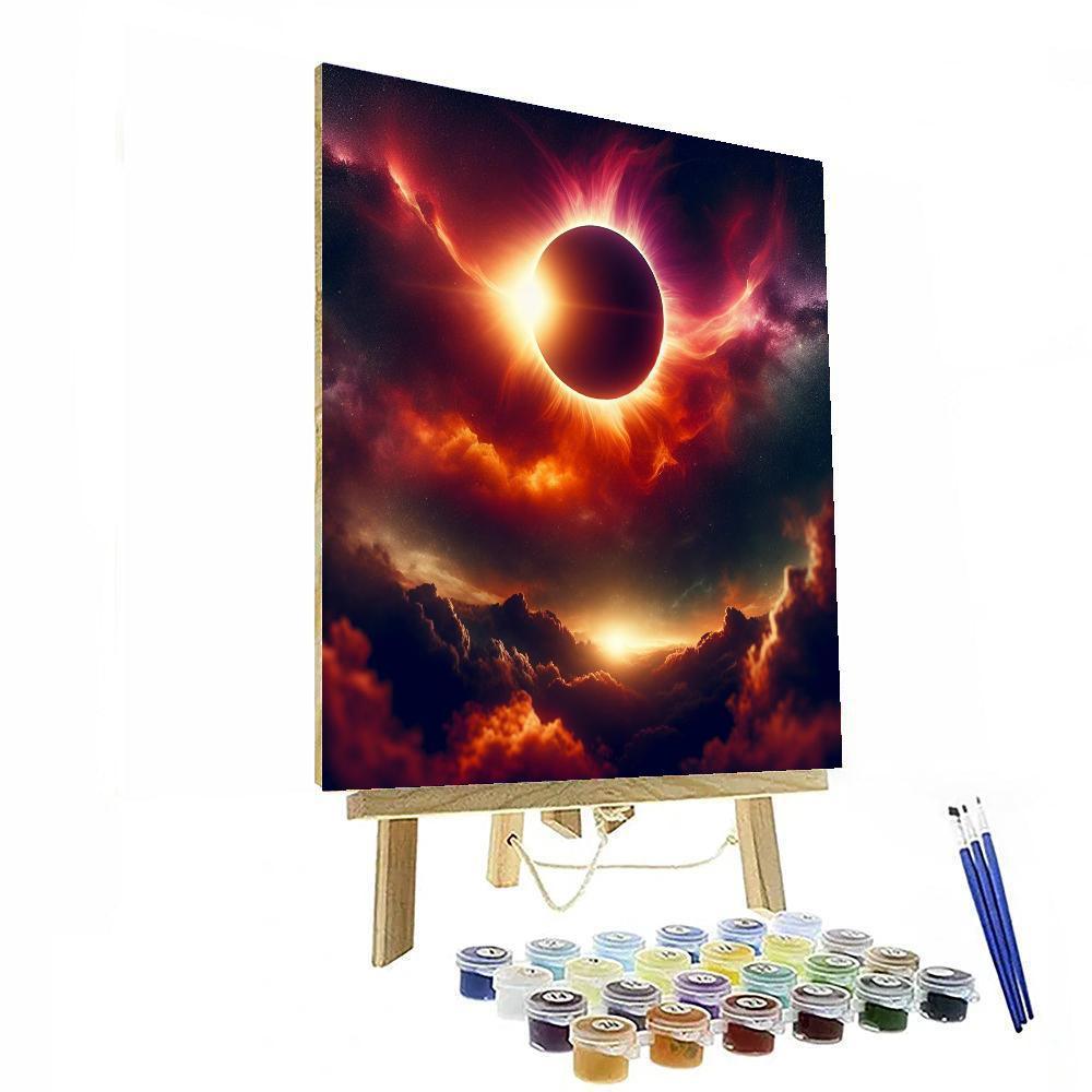 Celestial Eclipse Painting Number Kit