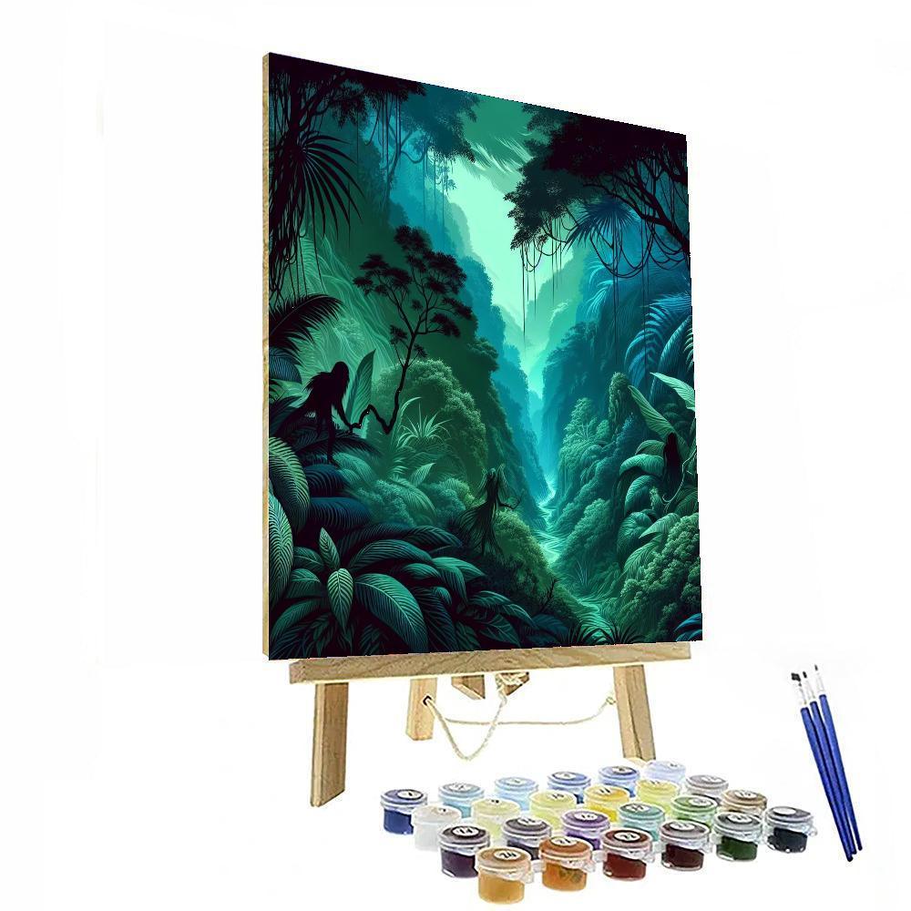 Mysterious Jungle Spirits Paint By Color