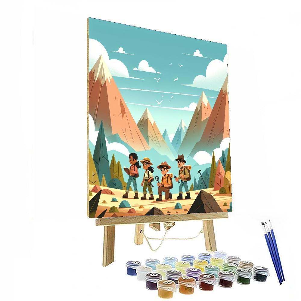 Mystery Mountain Adventure Paint By Numbers Art
