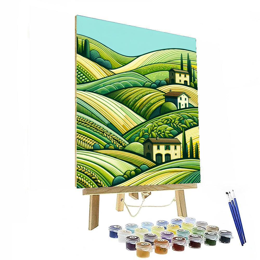 Serene Pastoral Views Paint By Numbers Art
