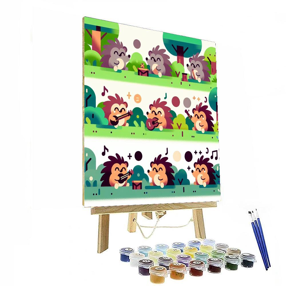Harmonious Hedgehog Harmony Numbered Painting Kits