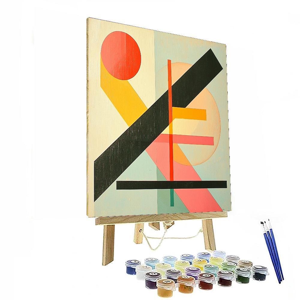 Kazimir Malevich Inspired Abstract Clarity  Paint By Color