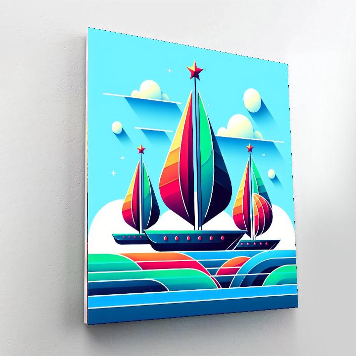 Sailing Stars Numbered Painting Kits