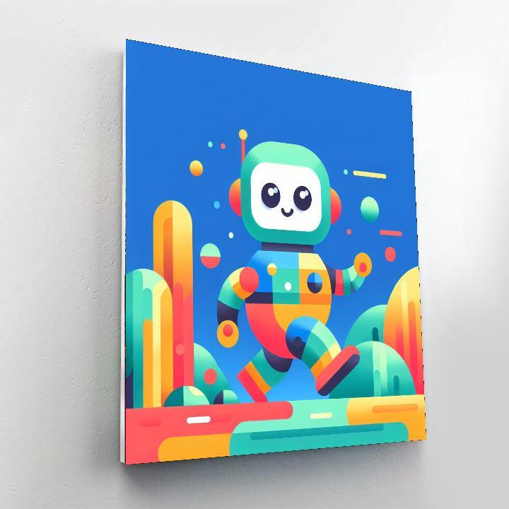 Adventurous Robot Explorer Painting By Numbers Kit
