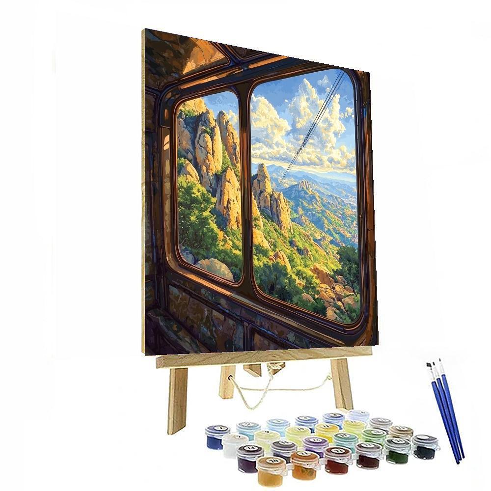 Montserrat Cable Car - Spain Paint By Number