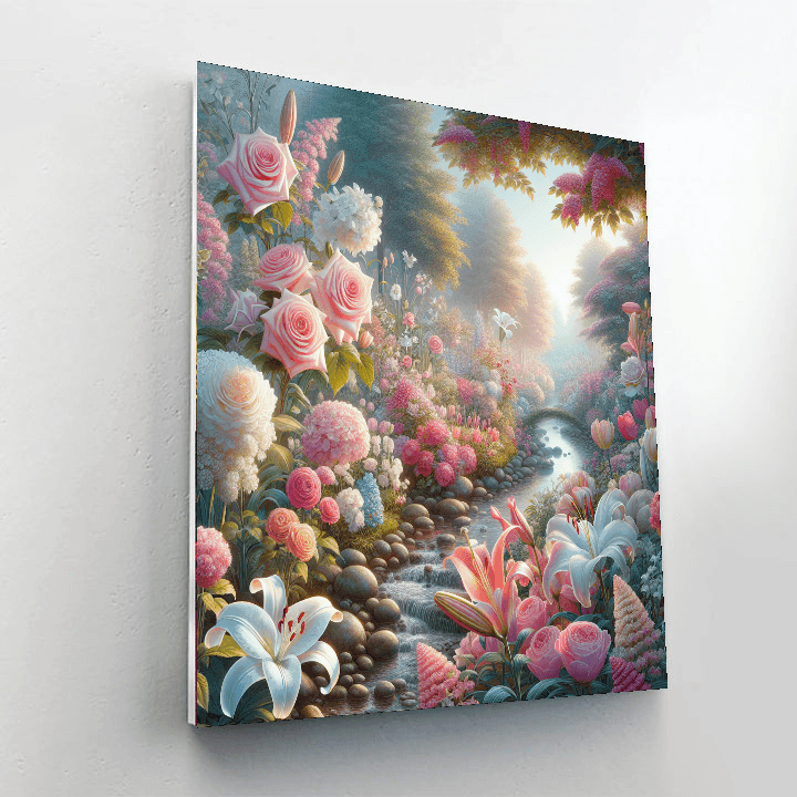 Ethereal Garden Blossoms Painting By Numbers Kit