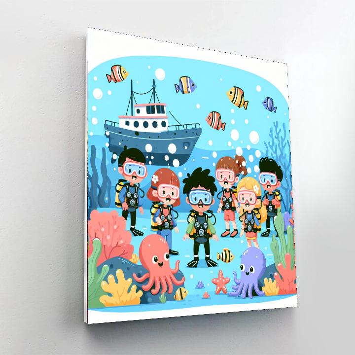 Underwater Mystery Quest Numbered Painting Kits