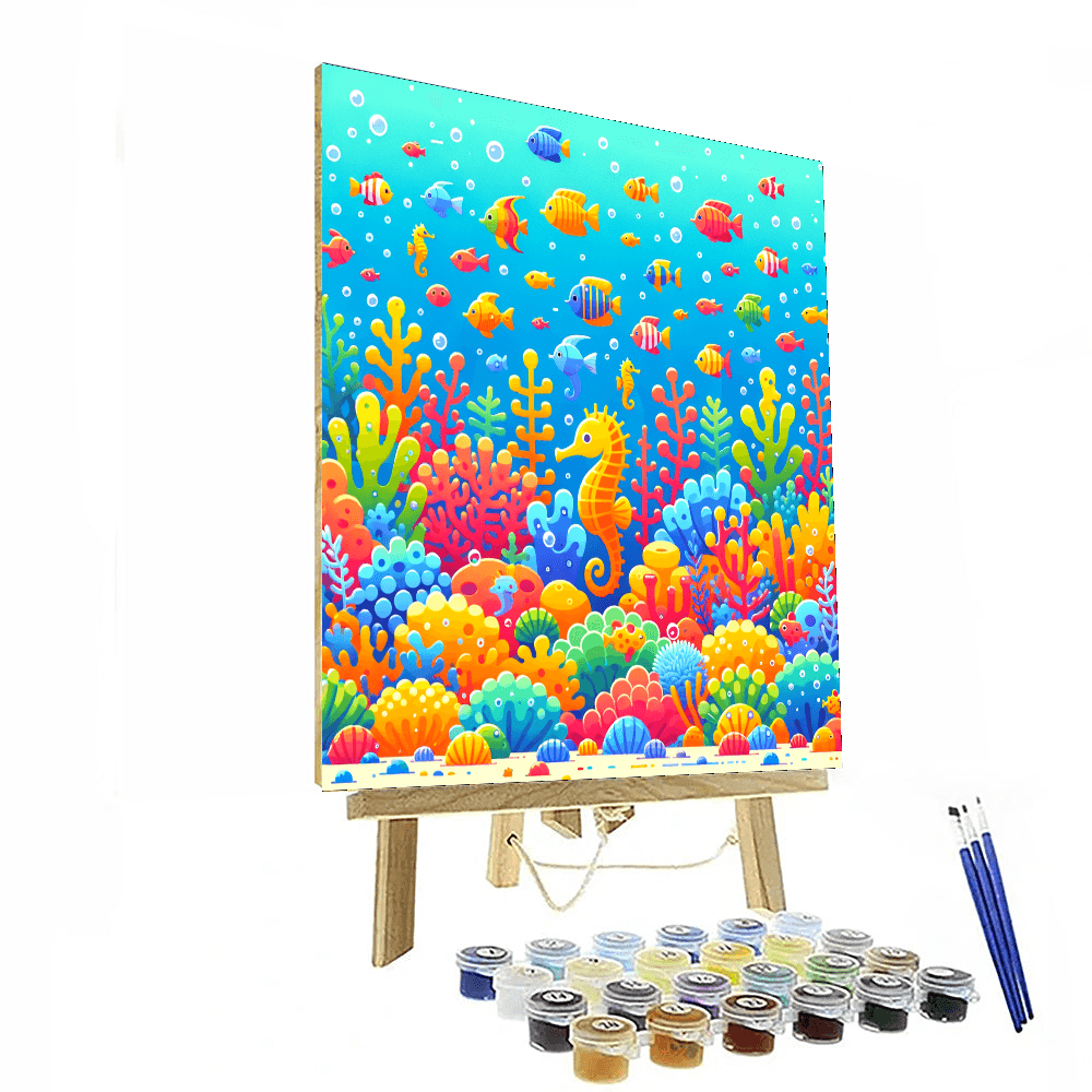Undersea Coral Kingdom Painting By Numbers Kit