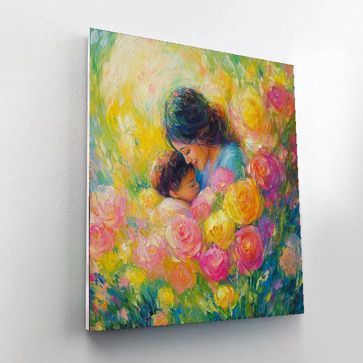A Mother’s Love Blossoms Number Painting