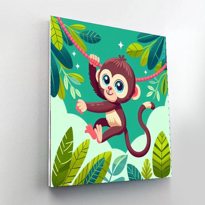 Vibrant Vervet Painting By Numbers Kit