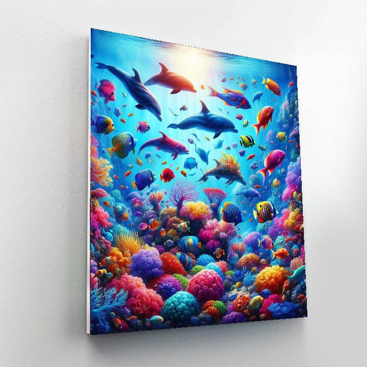 Magical Underwater Wonderland Number Painting