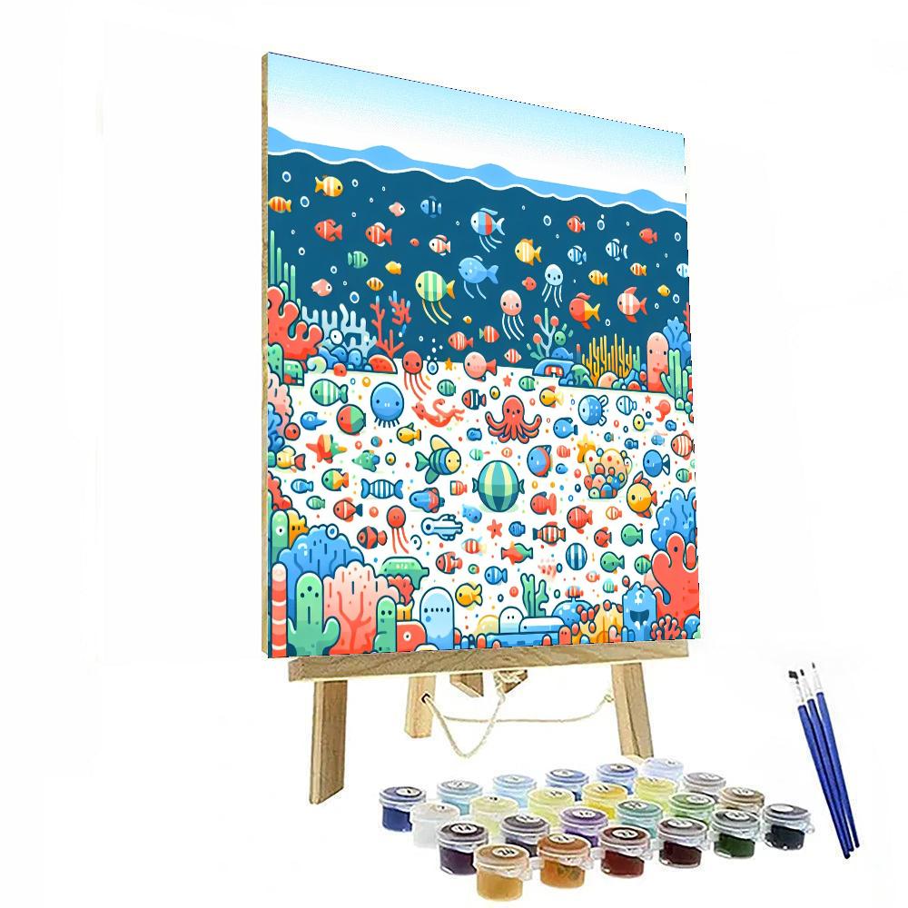 Underwater Festival Paint By Numbers Art