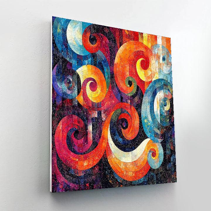 Georges Seurat Inspired Kaleidoscopic Dreams  Numbered Painting Kits