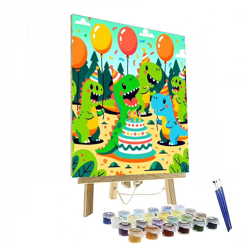 Dino Party Painting Number Kit