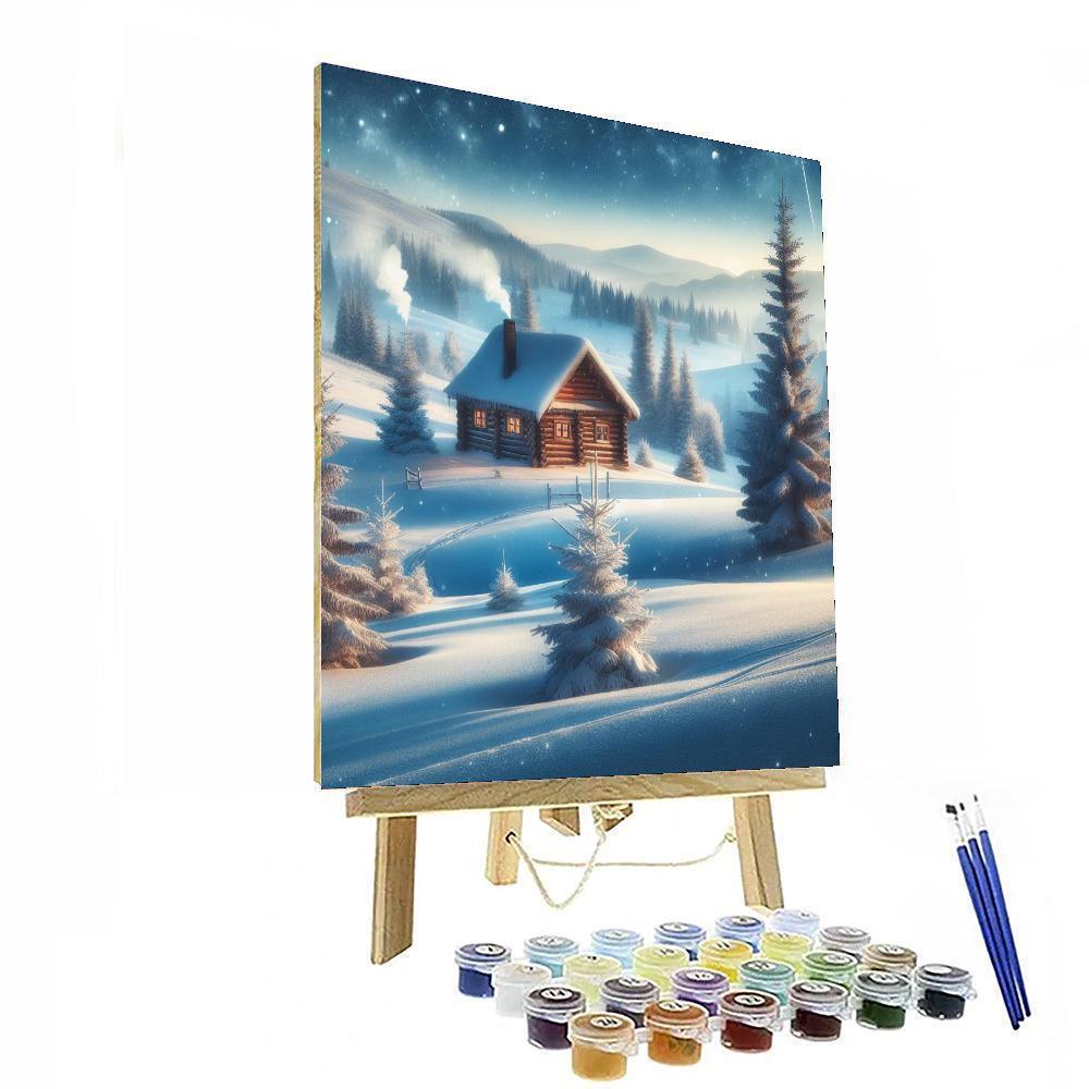 Glistening Winter Escape Painting By Numbers Kit