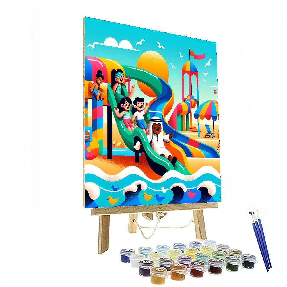 Seaside Adventure Park Paint By Numbers Art