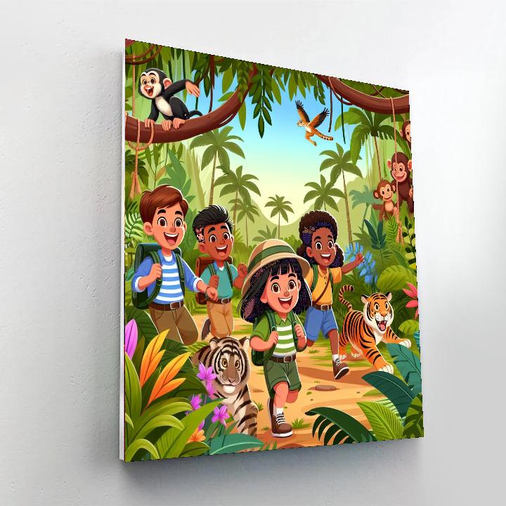 Adventure Awaits Jungle Safari DIY Paint By Numbers