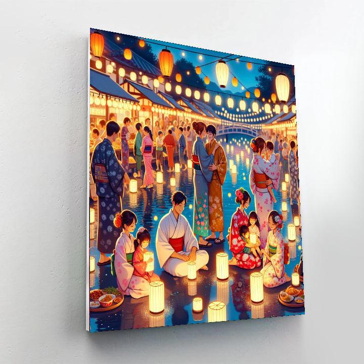 Obon Festival Paint By Numbers Art