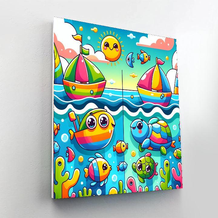 Happy Harbor Adventures Paint By Number