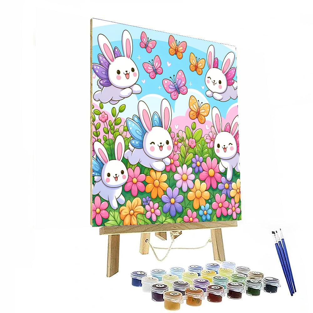 Cheerful Garden Frolic Number Painting