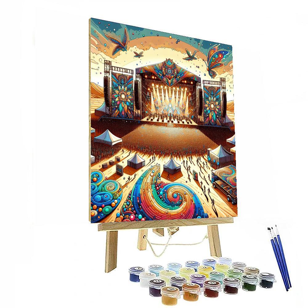 Coachella - United States Number Painting