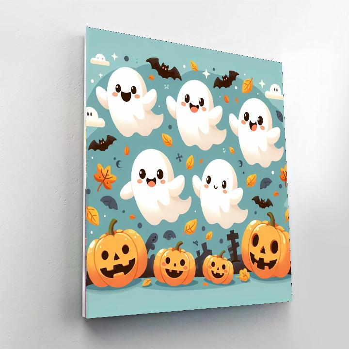 Friendly Ghosts Paint By Number