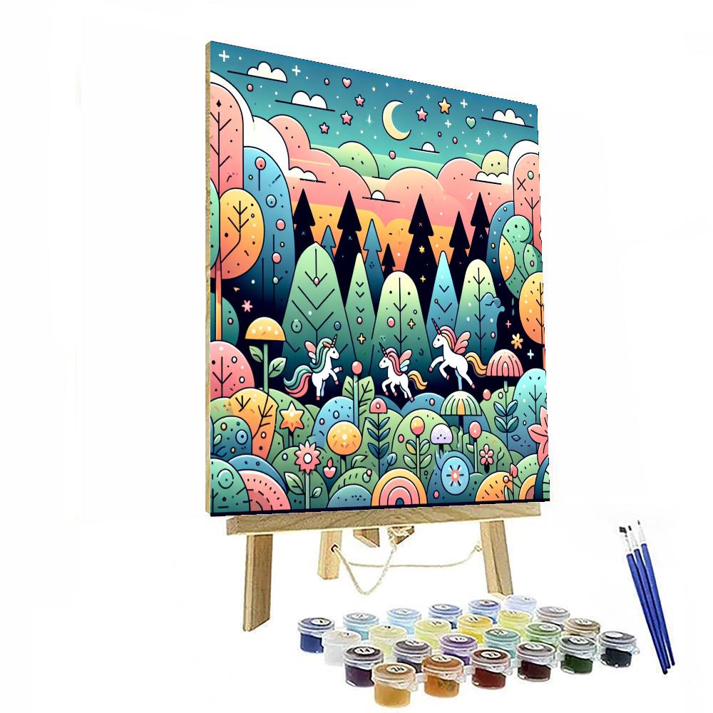 Forest Fairytale Adventure Painting By Numbers Kit