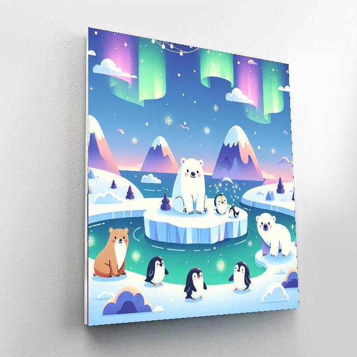 Twilight Tundra Paint By Numbers Art