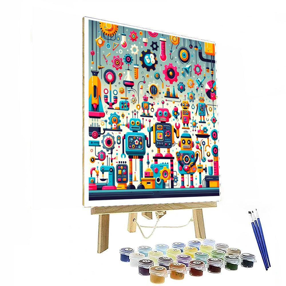 Robot's Discovery Lab DIY Paint By Numbers