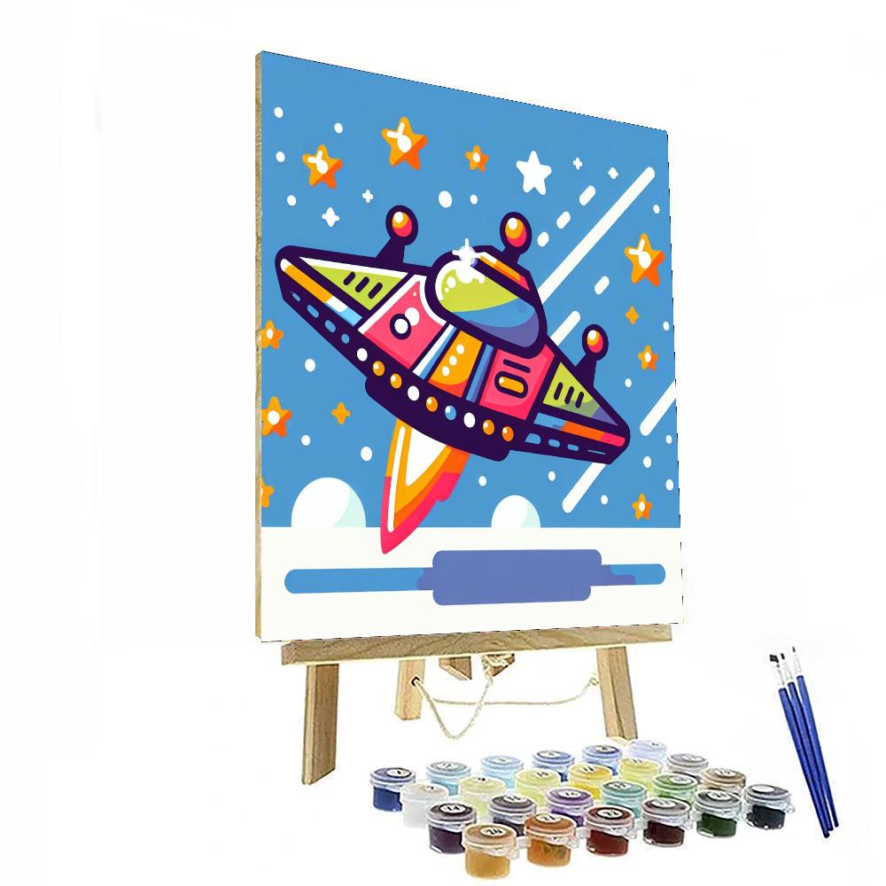 Space Invader Quest Painting Number Kit