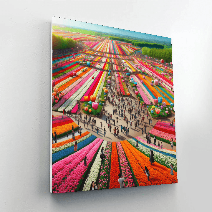 Keukenhof Tulip Festival - Lisse, Netherlands Number Painting