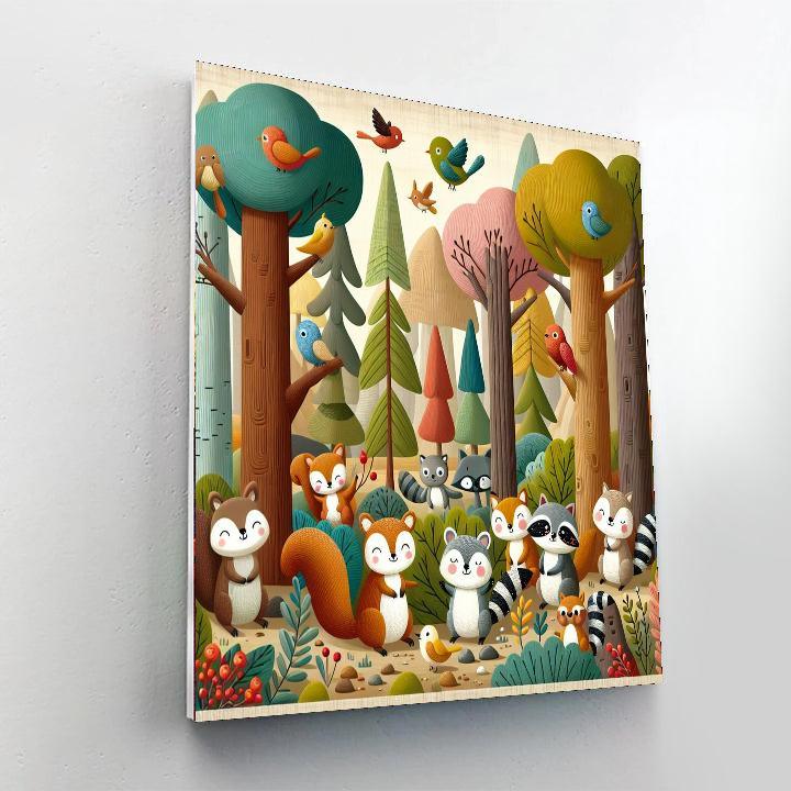 Whimsy Forest Critters Paint By Color