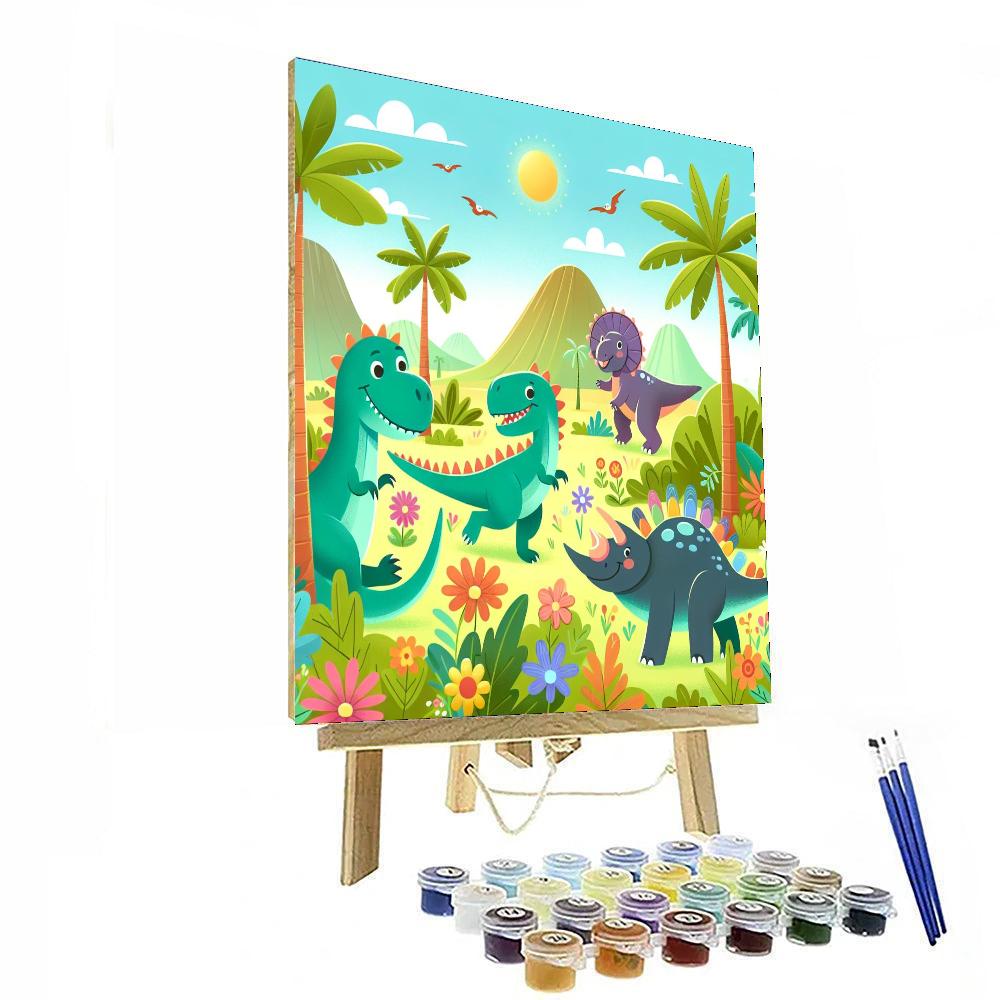 Dino Explorer's Paradise Paint By Numbers Kits