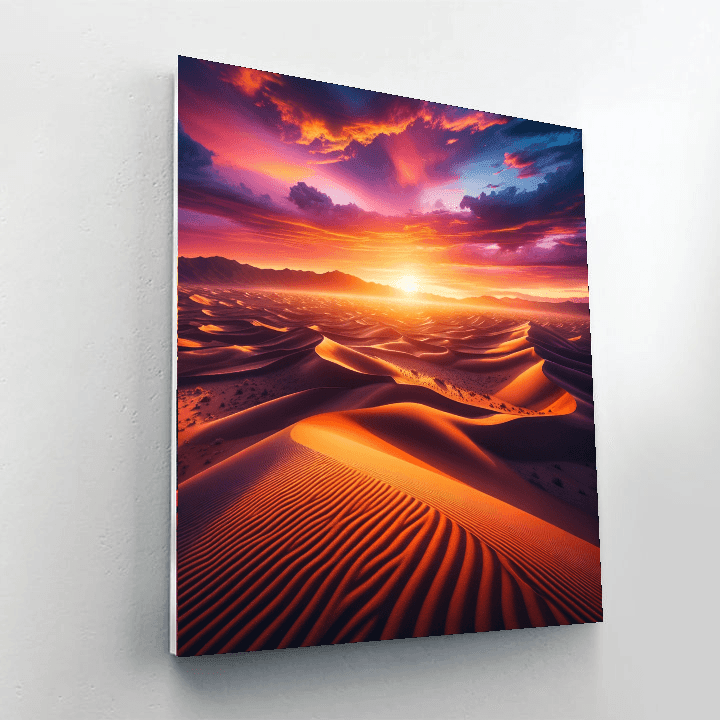 Radiant Desert Sunset Paint By Number