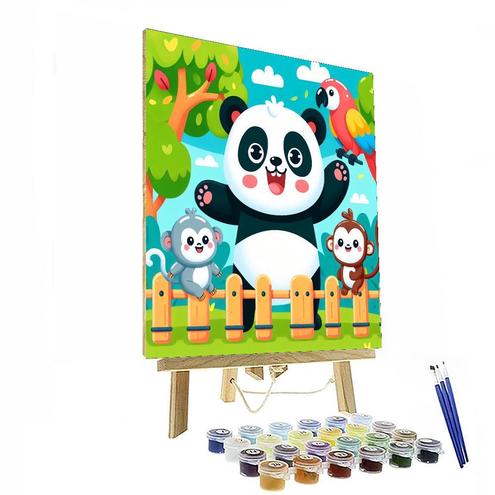 Cute Critters At The Zoo Paint By Numbers