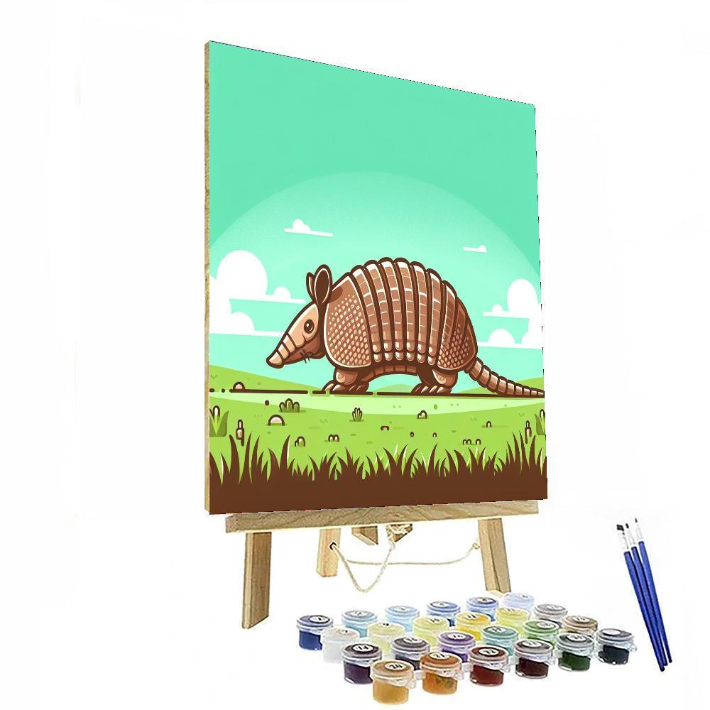 Adventurous Antics Of The Armadillo Paint By Color