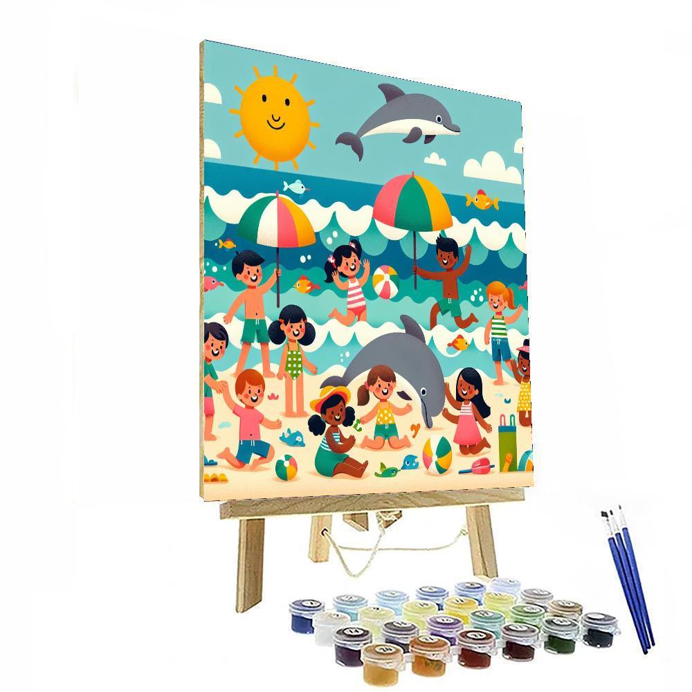 Happy Seaside Adventure Paint By Color